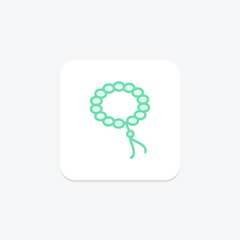 Prayer Stones icon, stones, religious, prayer stones spiritual practice, religious accessory duotone line icon, editable vector icon, pixel perfect, illustrator ai file