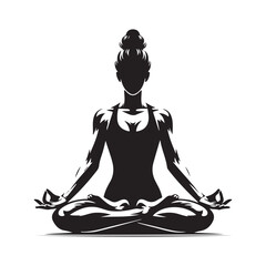 Yoga Pose Vector 