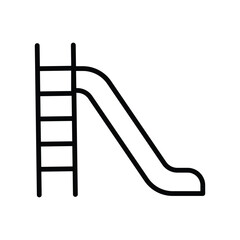  slide icon with white background vector stock illustration