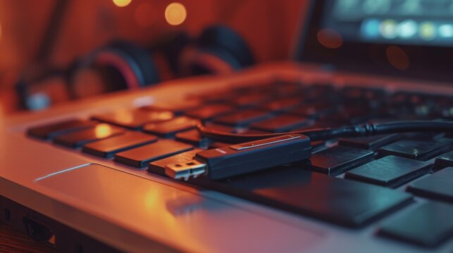 Close Up of Turntable With USB Cable, Friendship Day