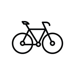 Fototapeta premium bicycle icon with white background vector stock illustration