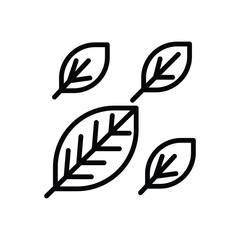  nature icon with white background vector stock illustration