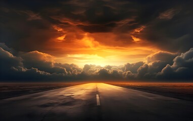 Fototapeta na wymiar reality photo Landscape Clouds Sunset Epic Sky Skyline Dramatic Dark very stunning