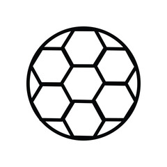 Obraz premium foot ball icon with white background vector stock illustration