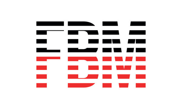 FBM three initial letter iconic line negative space minimal logo design vector template. monogram, abstract, wordmark, business, typography, minimalist, brand, company, flat, modern, unique, simple