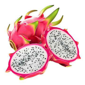 Dragon Fruit isolated on transparent background