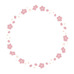 桜の丸フレーム