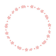 桜の丸フレーム