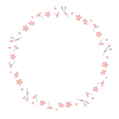 桜の丸フレーム