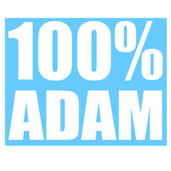 Adam name 100 percent png