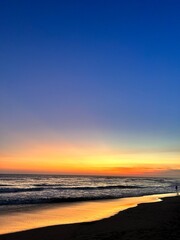 sunset on the beach © André
