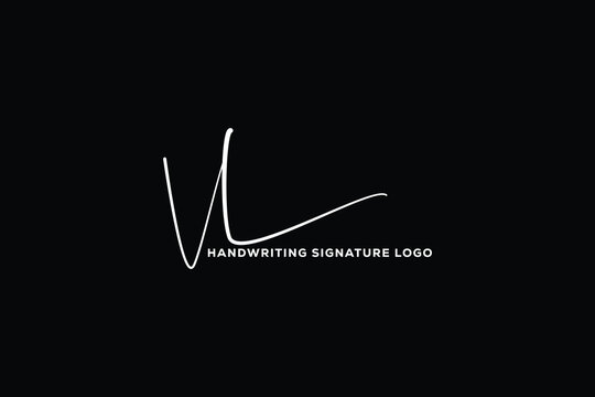  VL initials Handwriting signature logo. VL Hand drawn Calligraphy lettering Vector. VL letter real estate, beauty, photography letter logo design.