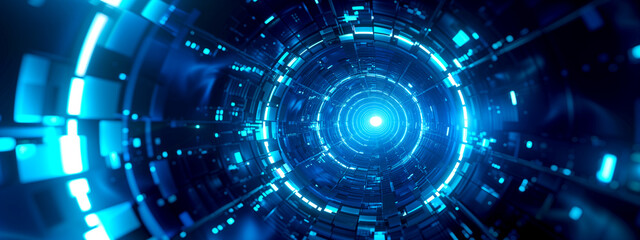Fototapeta premium Futuristic neon business background for your design.