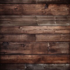 Natural Woodgrain: A Dark Brown Wooden Boards Background with Authentic Texture