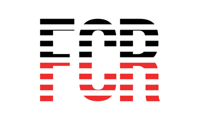 FCR three initial letter iconic line negative space minimal logo design vector template. monogram, abstract, wordmark, business, typography, minimalist, brand, company, flat, modern, unique, simple