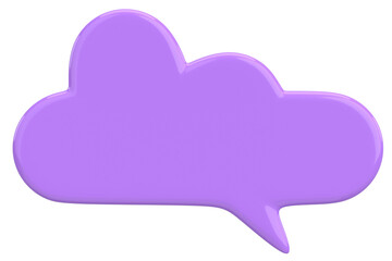 Obraz premium Speech Bubble. Text Box. 3D Illustration.