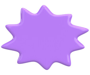 Speech Bubble. Text Box. 3D Illustration.