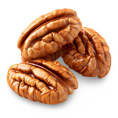 Pecans isolated on transparent background
