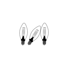 Editable vector pack of bulb line icons. Trendy stroke signs for website, and apps. lamp icon logo.Light bulbs. Bulb icon set