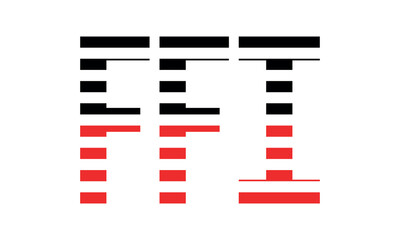 FFI three initial letter iconic line negative space minimal logo design vector template. monogram, abstract, wordmark, business, typography, minimalist, brand, company, flat, modern, unique, simple