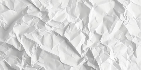 Crumpled White Paper - obrazy, fototapety, plakaty