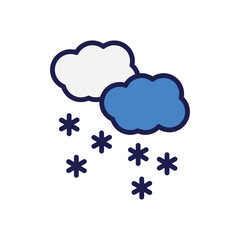 28 cool weather icon with white background vector stock illustration