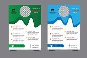 Modern flyer design template