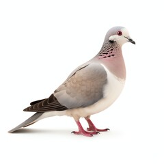 a dove, studio light , isolated on white background