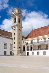 Obraz premium Palace of the Schools in the University of Coimbra (World Heritage Site by UNESCO) in a sunny day.