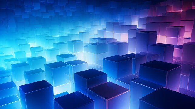 Colorful cube background
