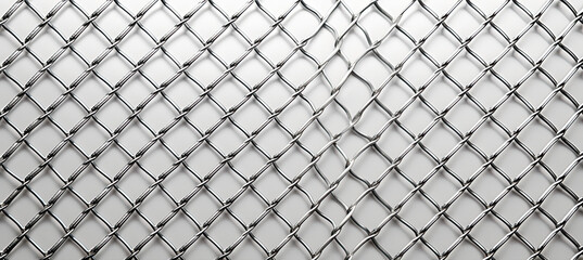Metal mesh isolated on white background 