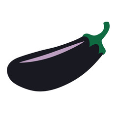 eggplant on a white background