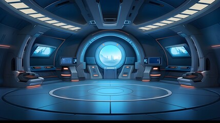 Obraz premium Spaceship Deck
