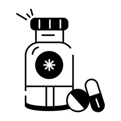 Linear Style Emergency Aid Icon