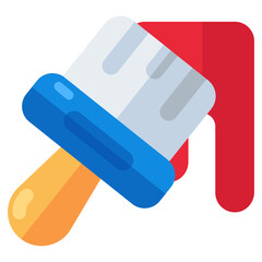 An flat design icon of graphic designing 