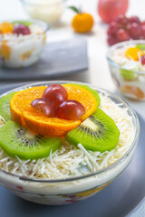 fruit salad or salad buah, made from fresh and healthy fruit