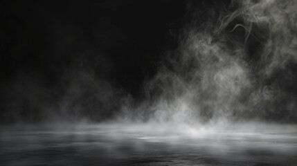 Smoke black ground fog cloud floor mist background steam dust dark white horror overlay. Ground smoke haze night black water atmosphere 3d magic spooky smog texture isolated transparent effect circle