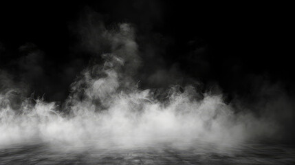 Smoke black ground fog cloud floor mist background steam dust dark white horror overlay. Ground smoke haze night black water atmosphere 3d magic spooky smog texture isolated transparent effect circle