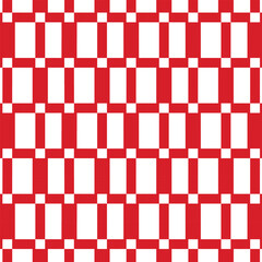 Abstract geometric pattern geometric red pattern on white background.