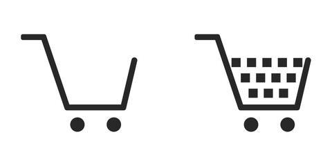 Empty and Full shopping cart icon © Kavindu