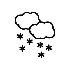 28 cool weather icon with white background vector stock illustration