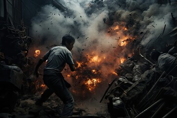 photography, adult, people, adults only, one person, color image, one man only, only men, horror, portrait, spooky, white people, halloween, looking at camera, men, males, human face, monster - fictio