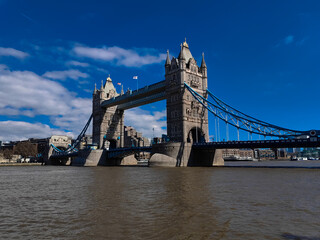 Fototapeta na wymiar Tower Bridge in London - the iconic draw bridge over the Thames