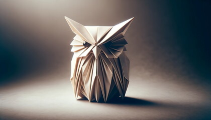 owl origami - obrazy, fototapety, plakaty