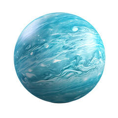 Neptune planet on white or transparent background 