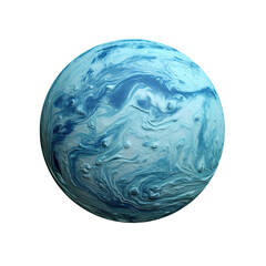 Neptune planet on white or transparent background 