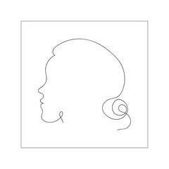 silhouette of a person, one line art,  abstract poster of a woman, vector, illustration, images