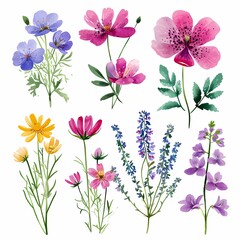 a collection of flowers 