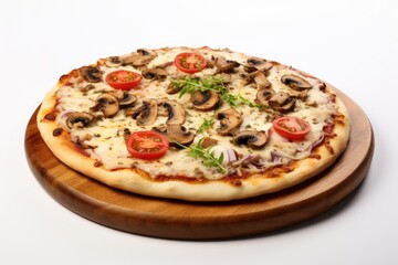 Pizza with mushrooms