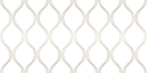 Fototapeta premium Seamless golden wave pattern on transparent background